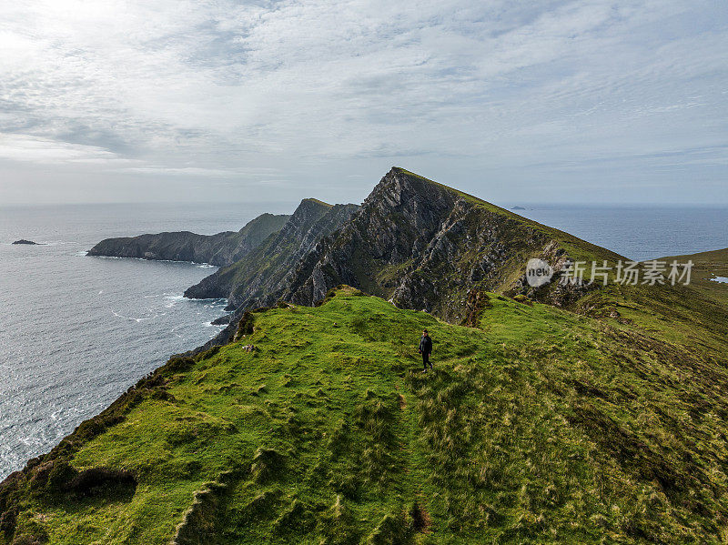 在爱尔兰的Achill Head的惊人视图